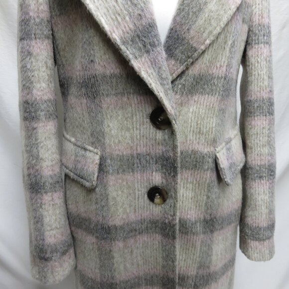 Calvin Klein Full-Length Wool Blend Coat - Picture 3 of 10